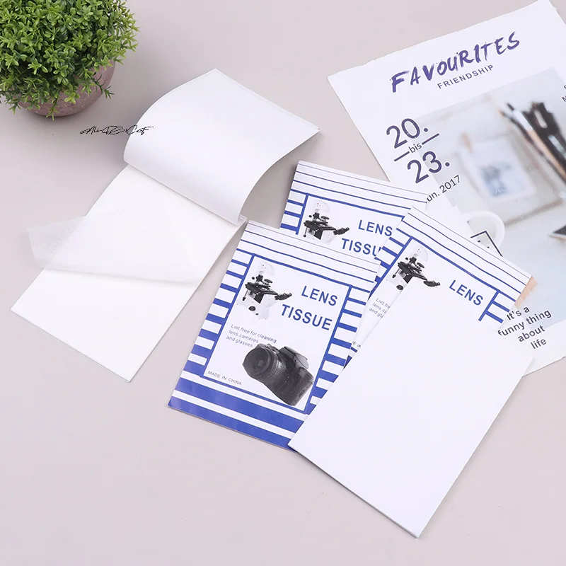 50 Buah/Kertas Lensa 10*15Cm Kertas Penyeka Lensa Besar Mikroskop Cermin Tunggal