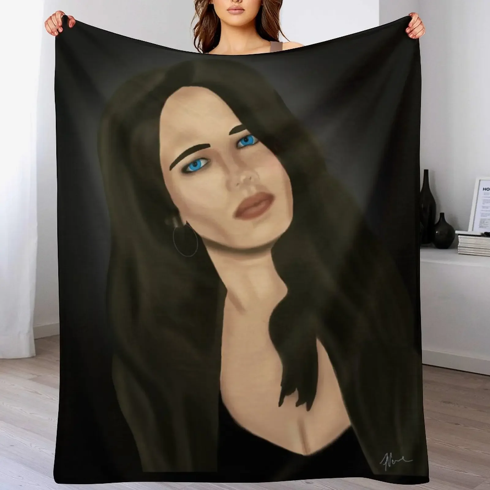 

Eva Throw Blanket Plush Comforter Loose wednesday Blankets