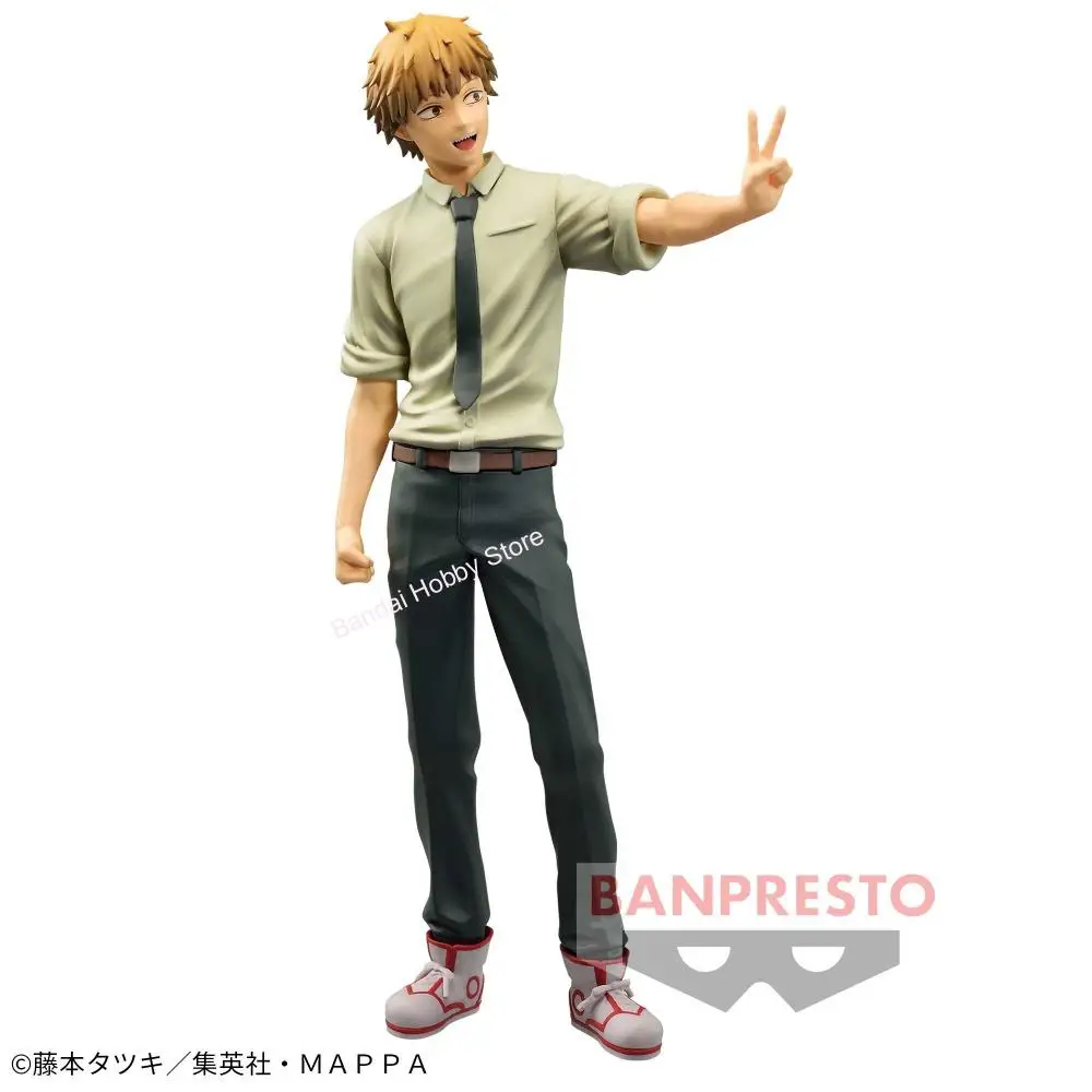 In Stock Bandai Original Genuine Banpresto Anime Chainsaw Man Chain Spirits Vol.1 Denji 16cm Collections Model Toy Figures Gift view 3