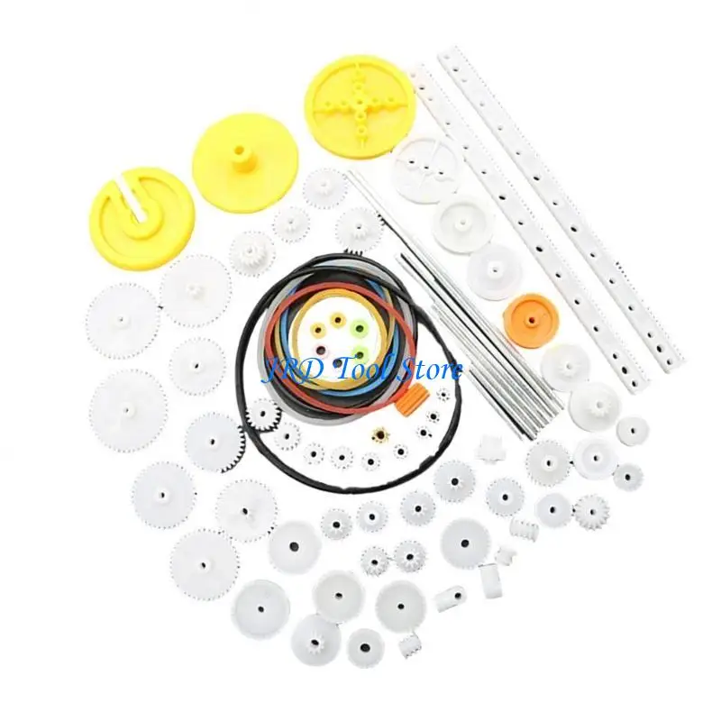 A2UD 82PCS Пластиковые шестерни для удаленных автомобильных двигателей модель DIY Helicopter Удаленные аксессуары для замены для