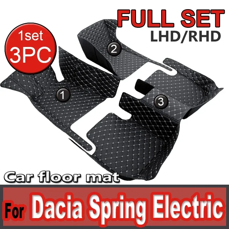 

Car Floor Mats For Dacia Spring Electric Renault City K-ZE Renault Kwid E-Tech Electric 2021~2023 Waterproof Pad Car Accessories