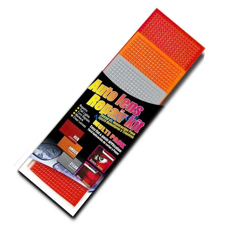 

37JE Auto Tail Light Glass Cracked Repair Tool Multi-Pack Car Stickers for Headlights Turn Lights with Lights-Styling