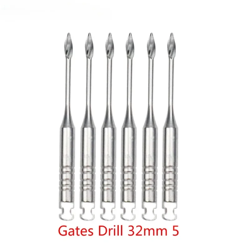 

6 PC/package Dental Endodontics Gates Drill Glidden Rotary 32mm Engine Using Stainless Steel Endo Paper