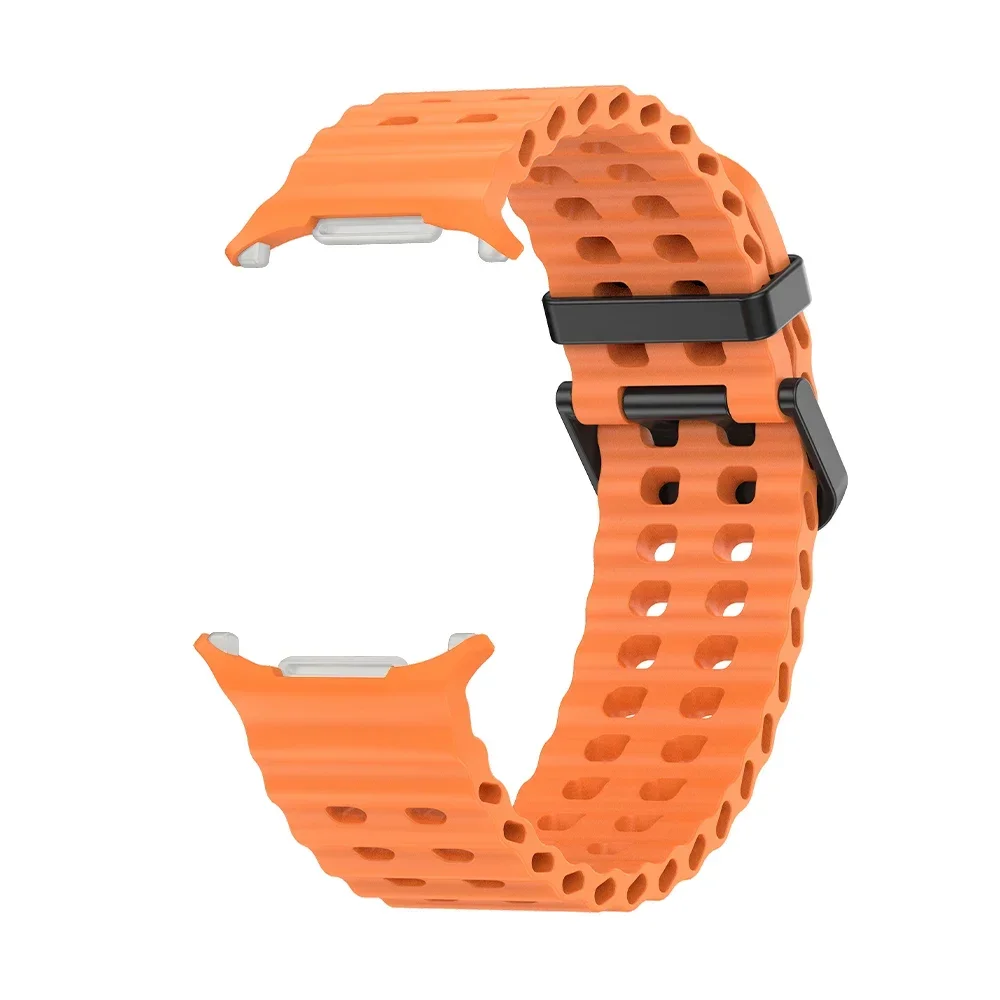 Breathable Strap For Samsung Galaxy Watch 7 Ultra 47mm Silicone Smart Wristband Bracelet Wrist Band Galaxy7 Accessories Case image 5