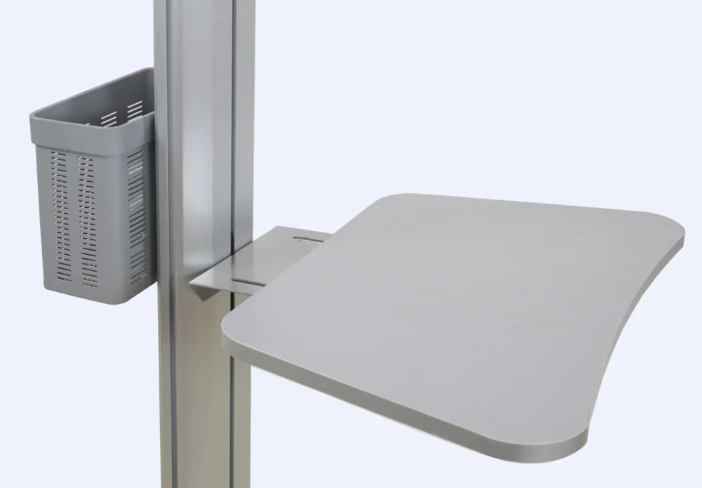 Bureau d'ordinateur mobile assis et debout