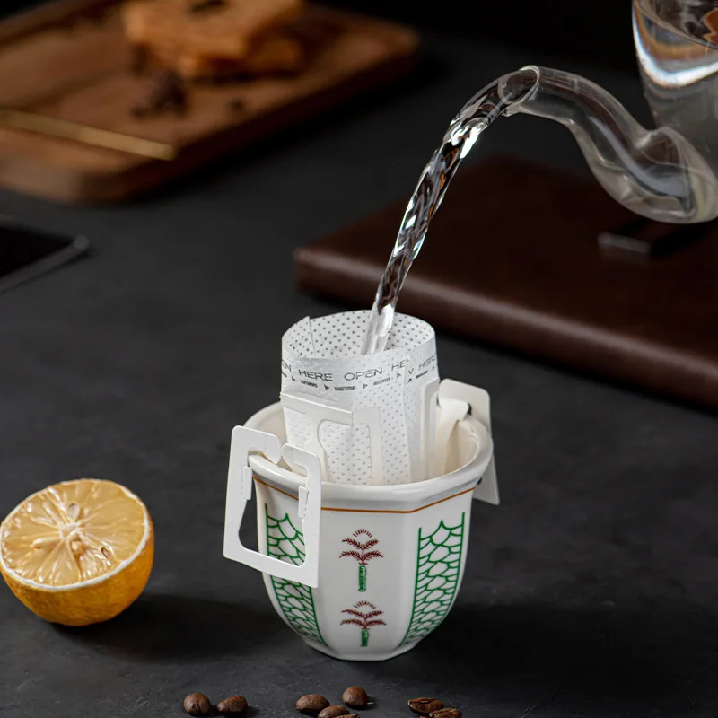 Palm Tree Arabic Ceramic Coffee Cup Middle Eastern Turkish Black Tea Cup Latte Espresso Cappuccino Cup