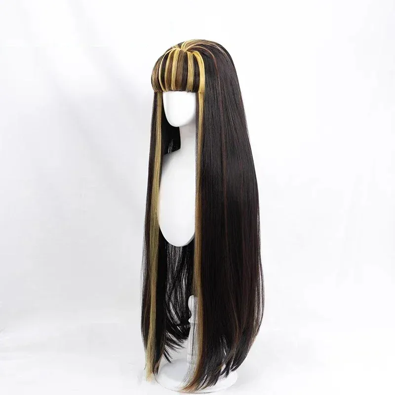 2025 11 الوحش عالية كليو دي النيل شعر مستعار تأثيري الدعائم الشعر الطويل فيلم امرأة لعب الأدوار أداء هالوين عيد الميلاد كرنفال