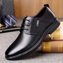 Brand designer Men Leather Shoes Lace Up Oxfords Dress Shoes for Men Wedding Party Office Business Casual Shoes Men Work zapatos