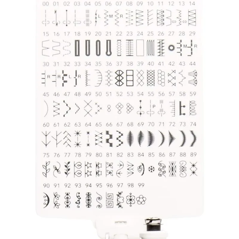 Imagem -06 - Totalmente Destaque Computadorizado Máquina de Costura 100 Pontos Buttonholes Capa Dura Mesa de Extensão 22 Acessórios Jw8100