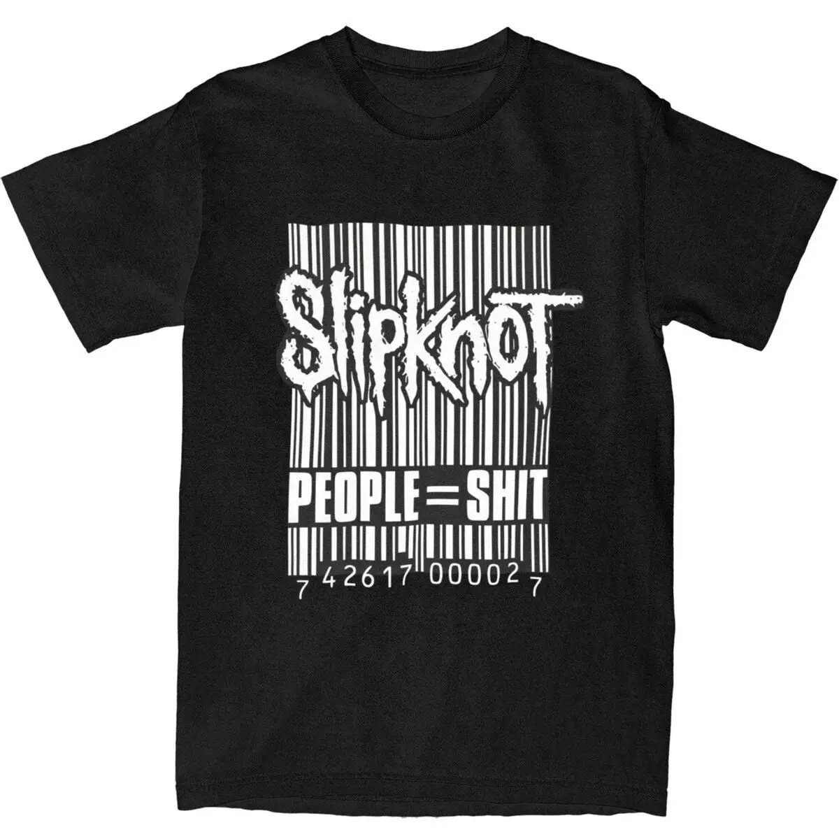 Men's S-Slipknotting T Shirts Heavy Metal Band 100% Cotton Tops Summer Short Sleeve T Shirt O-Neck Casual Tee Shirt Plus Size