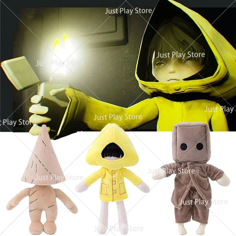 Anime Little Nightmares Plush Toy Cartoon Six Nomes Box Plushie Figure Adventure Game Stuffed Dolls Fan Collection Xmas Gifts
