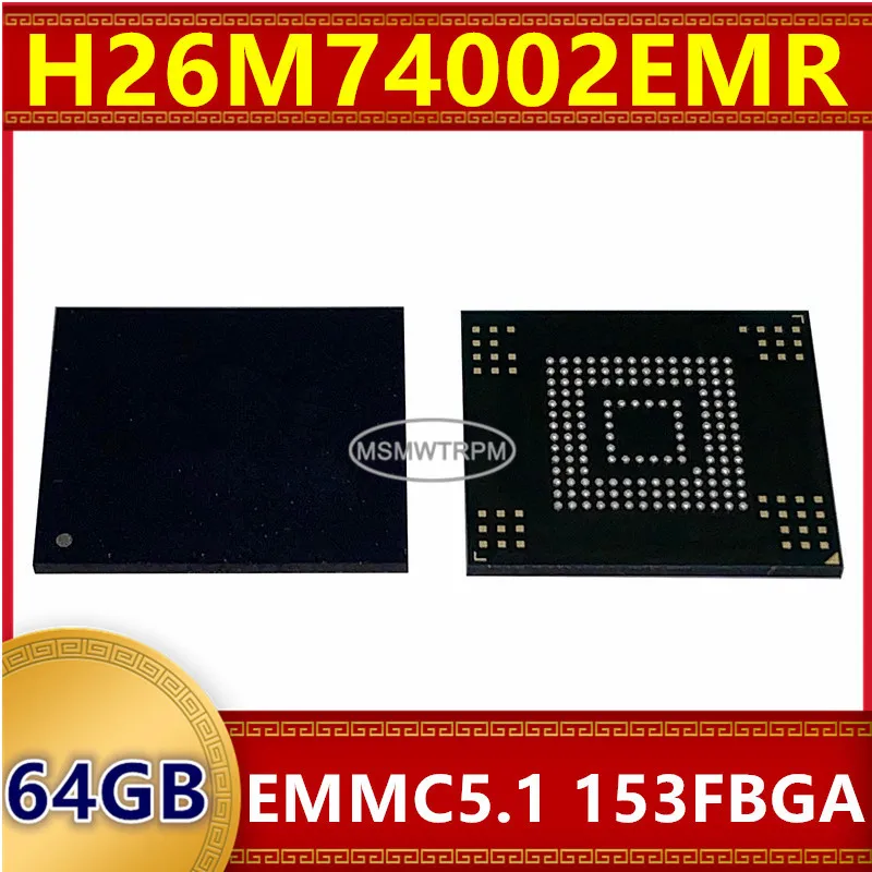 

Memory Chip IC H26M74002EMR EMMC64G-TA29 EMMC64G-TA28 EMMC64G-M52564GB EMMC5.1 153FBGA Integrated Circuits New Original In Stock