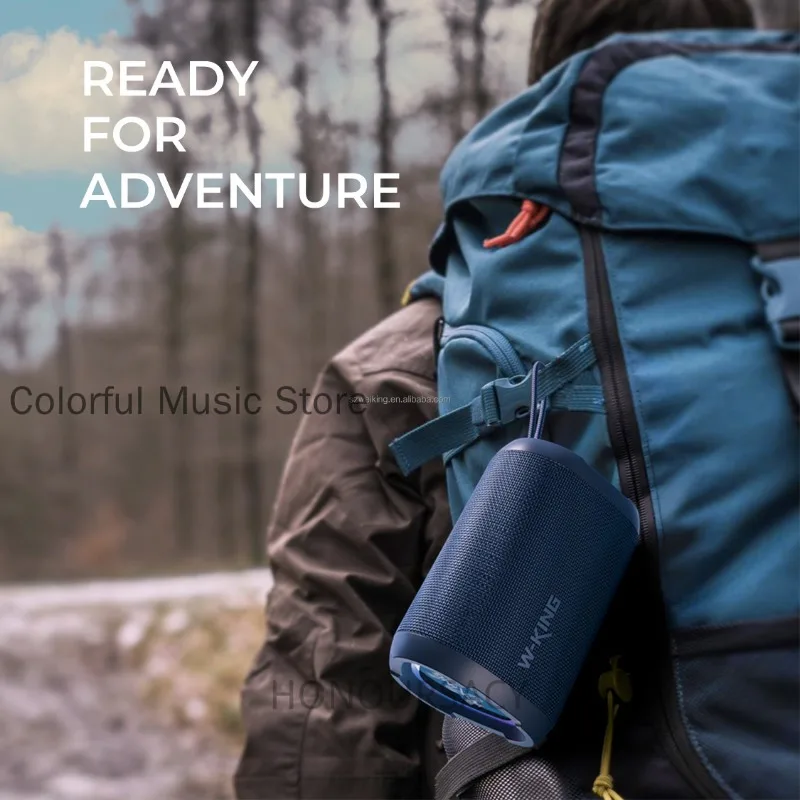 W-KING D110 RGB Wireless Bluetooth Speaker LED Display 15W Heavy Bass IPX7 Waterproof For Outdoor Parties Compatible Computer TF