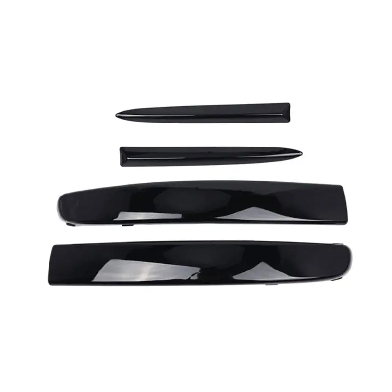 ABHX-4Pcs Front Bumper Upper Grill Moulding Trim 735455057 735455041 For Fiat 500 2007-2015 Vehicle Spare Parts