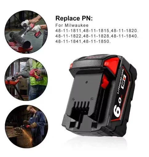 18 فولت ميلووكي 12000 مللي أمبير بطارية ليثيوم أيون أداة لميلووكي M18 48-11-1815 48-11-1850 2646-20 2642-21CT استبدال M18 البطارية #2