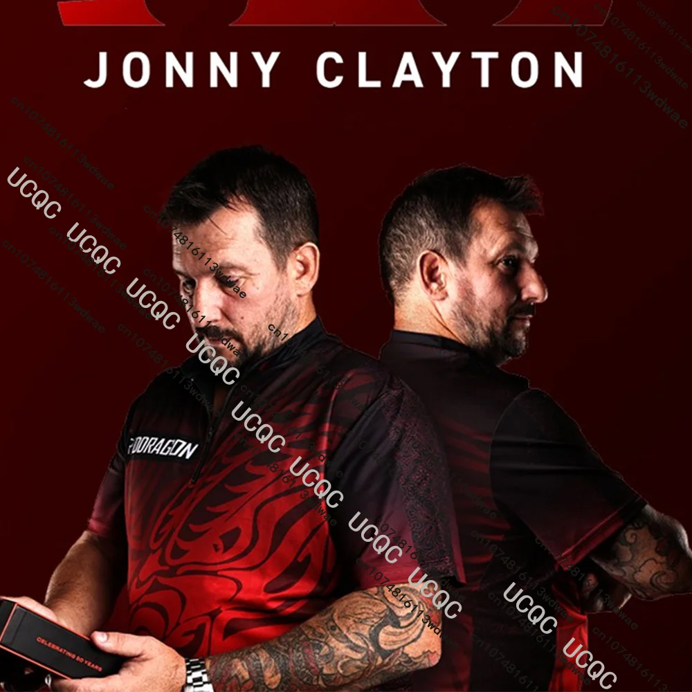 

Новейшая футболка Jonny Clayton Dragon The Ferret Dart для спортивного дартса, соревнований, тренировок, 3D, быстросохнущая, новая, мужская, детская