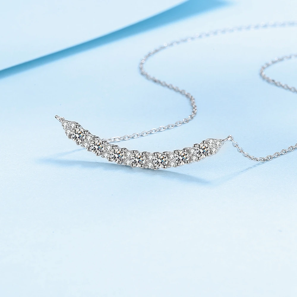 PuBang Fine Jewelry 100% 925 Sterling Silver GRA Moissanite Diamond Cocktail Pendant Necklace for Women Party Gift Free Shipping