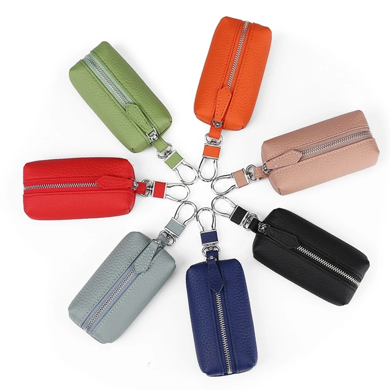 

Horse Genuine Leather Keychain Men Women for Key Holder Cow Split Car for