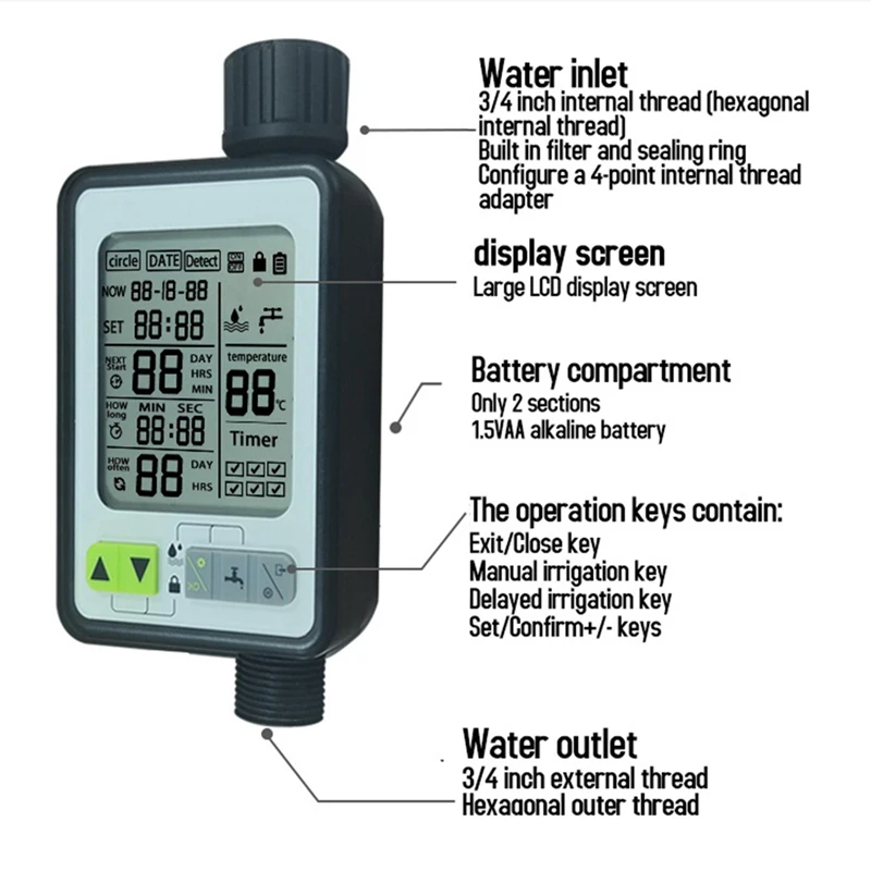 Auto Waterer Gardening Watering Timer Garden Balcony Waterer Portable New Smart Irrigation System Controller