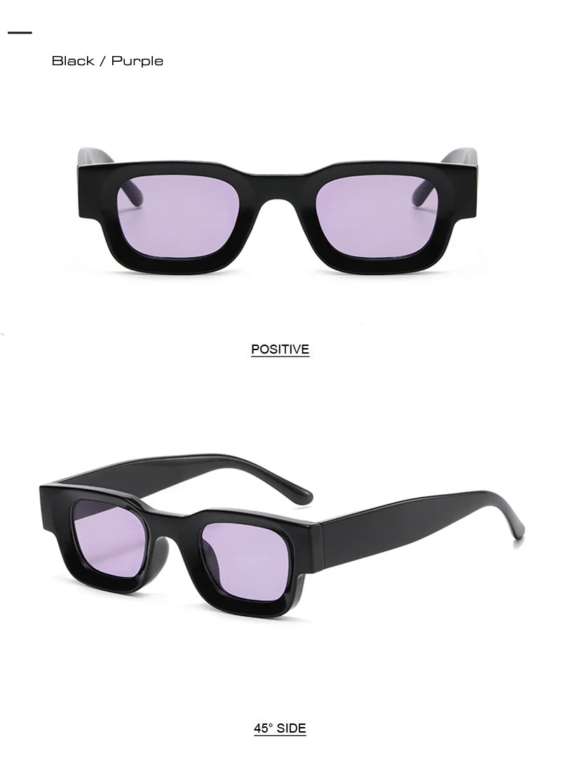 SHAUNA Vintage kleine quadratische polarisierte Sonnenbrille, modische Anti-Blaulicht-Brillengestelle – Detail 17