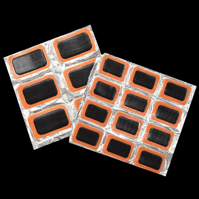 Rubber Puncture Patches Bicycle Tire Tyre Tube Repair Cycle Patch Kit With Glue Bicycle Inner Tube Puncture Repair Accessories