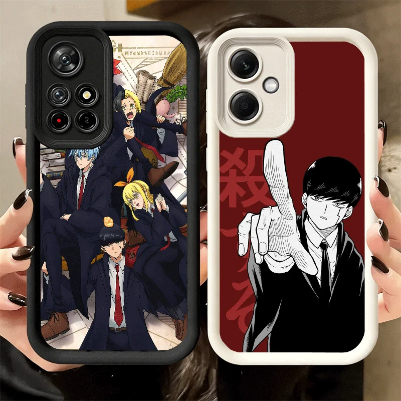 Funda para Teléfono Xiaomi Poco X7 X6 X5 X3 Pro, Diseño Mashle Magic And Muscles Anime, Carcasa para M8 M7 M6 M5S X4 Redmi 15C 15 14C 13C 13, Suave y Divertida