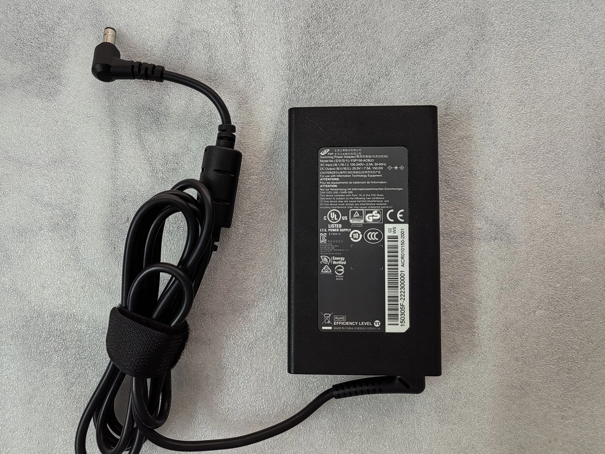 

Genuine FSP 20V 7.5A 150W AC Adapter FSP150-ACBU3 Power Cord For GIGABYTE AX211NGW G6 KF RTX4060 Laptop Charger