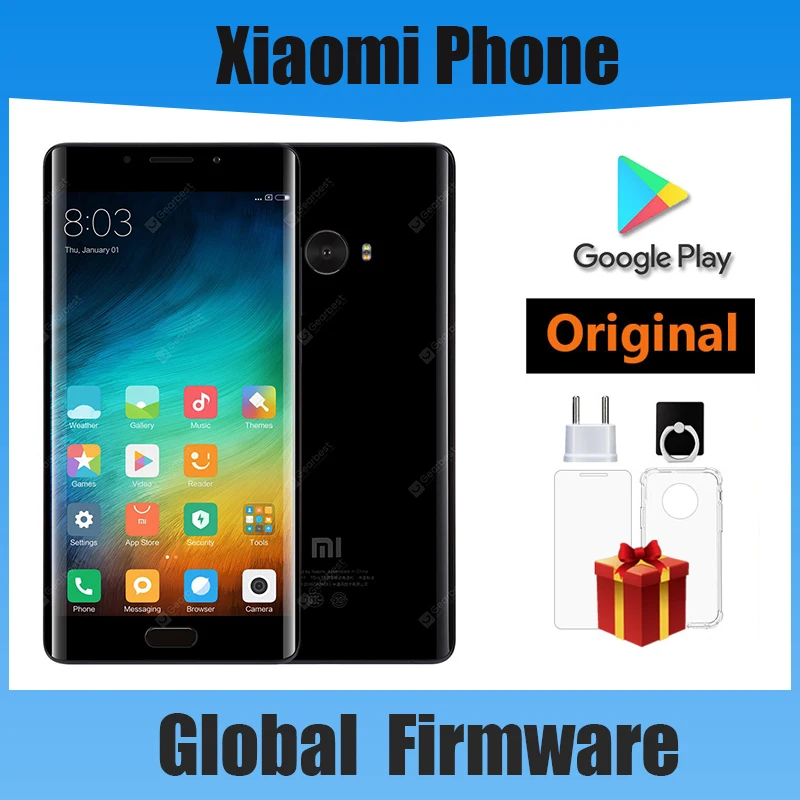 Xiaomi Note 2 smartphone 5.7 inches screen Snapdragon 821 4070 mAh Quick Charge used phone