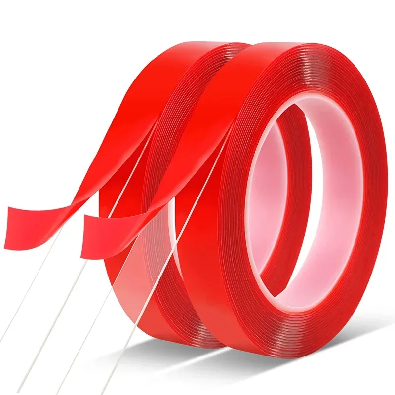 Sticker for Car High Strength High Strength No Traces Adhesive Sticker Living Goods Transparent Silicone Double Sided Tape