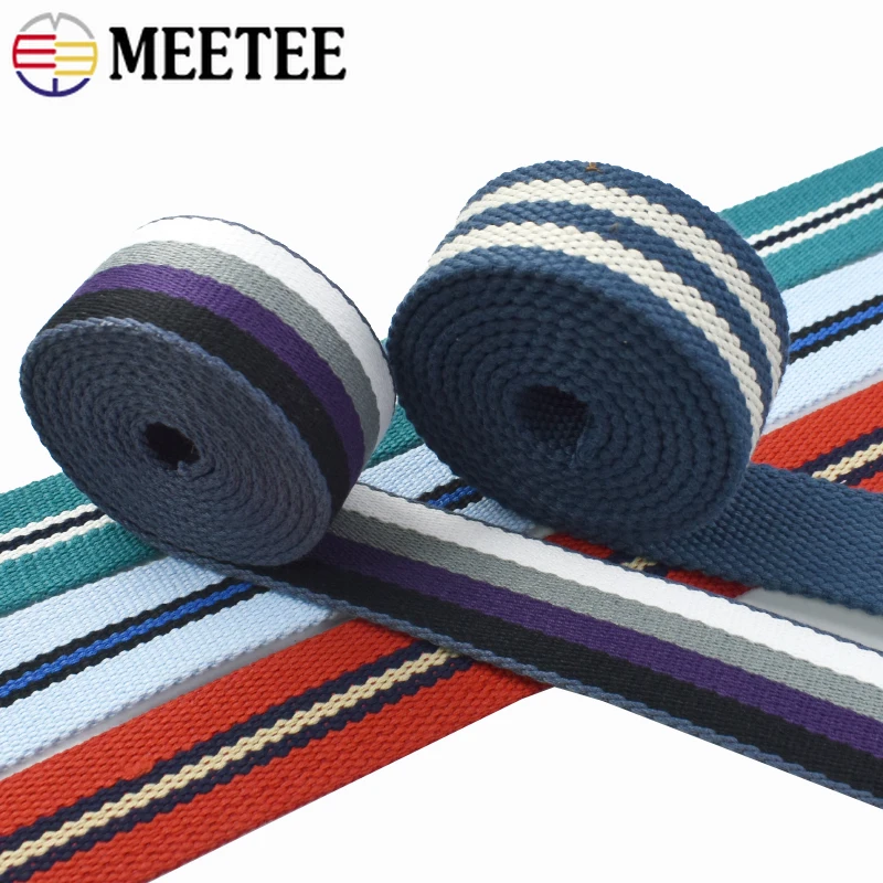 2M 38mm Canvas Webbing Tapes 2.5mm Thick Polyester Cotton Ribbon Strap for Binding Belts Bag Clothing DIY Sewing Accessories