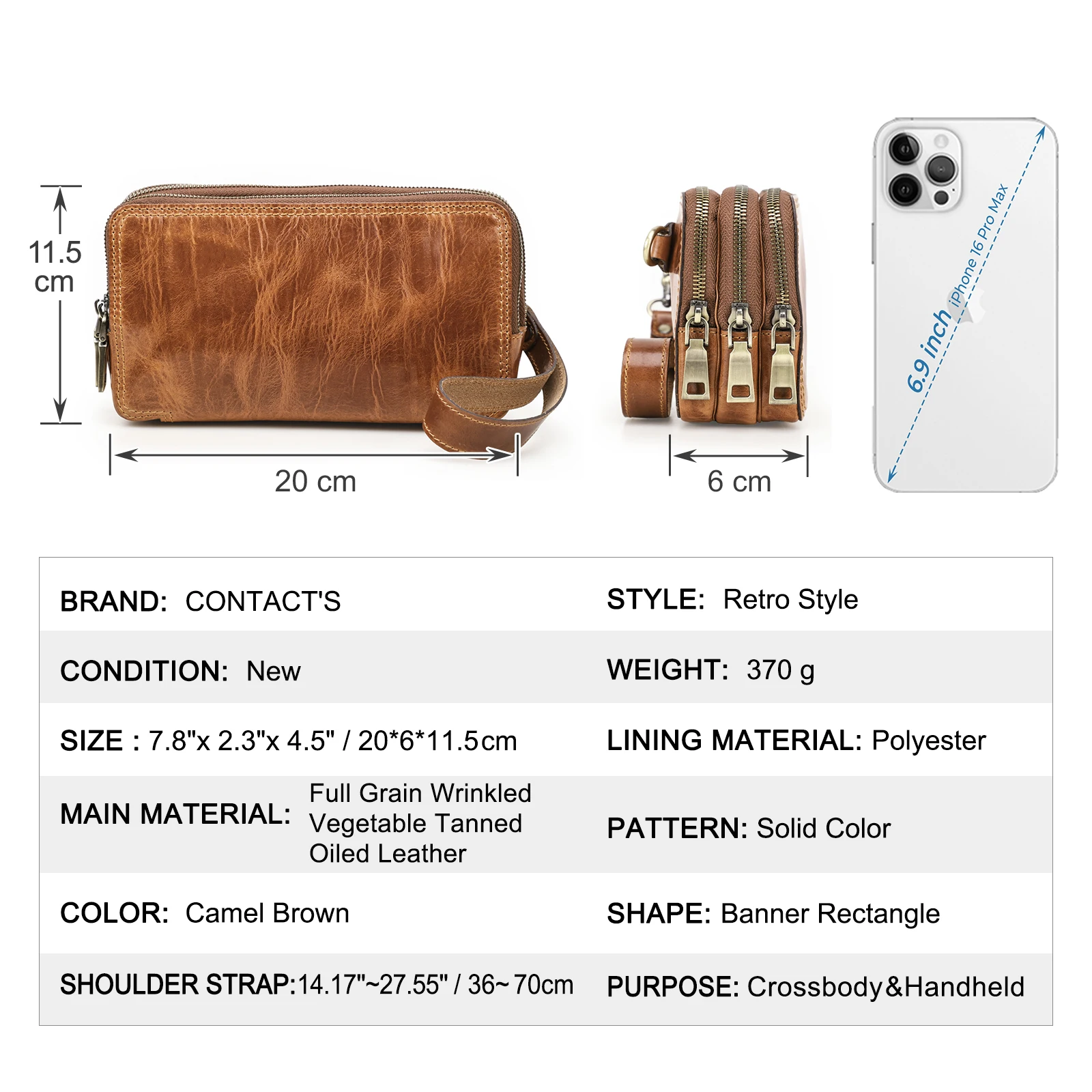 CONTACT'S Hakiki Deri Erkek De - Luxury Bags For Men incelemesi ve fiyatı