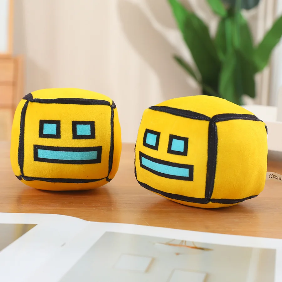 12 cm Geometrie Dash Knuffels Leuke Soft Gevulde Anime Game GD Poppen Voor Kind Verjaardag Kerstcadeau Aandenken Decor