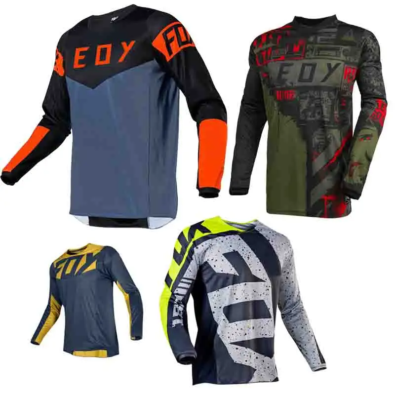 Long Sleeve Motocross Cycling Jersey eoyFOX Downhill T-Shirt Mountain Bike Shirts Motorcycle Enduro MTB Clothing ropa ciclismo