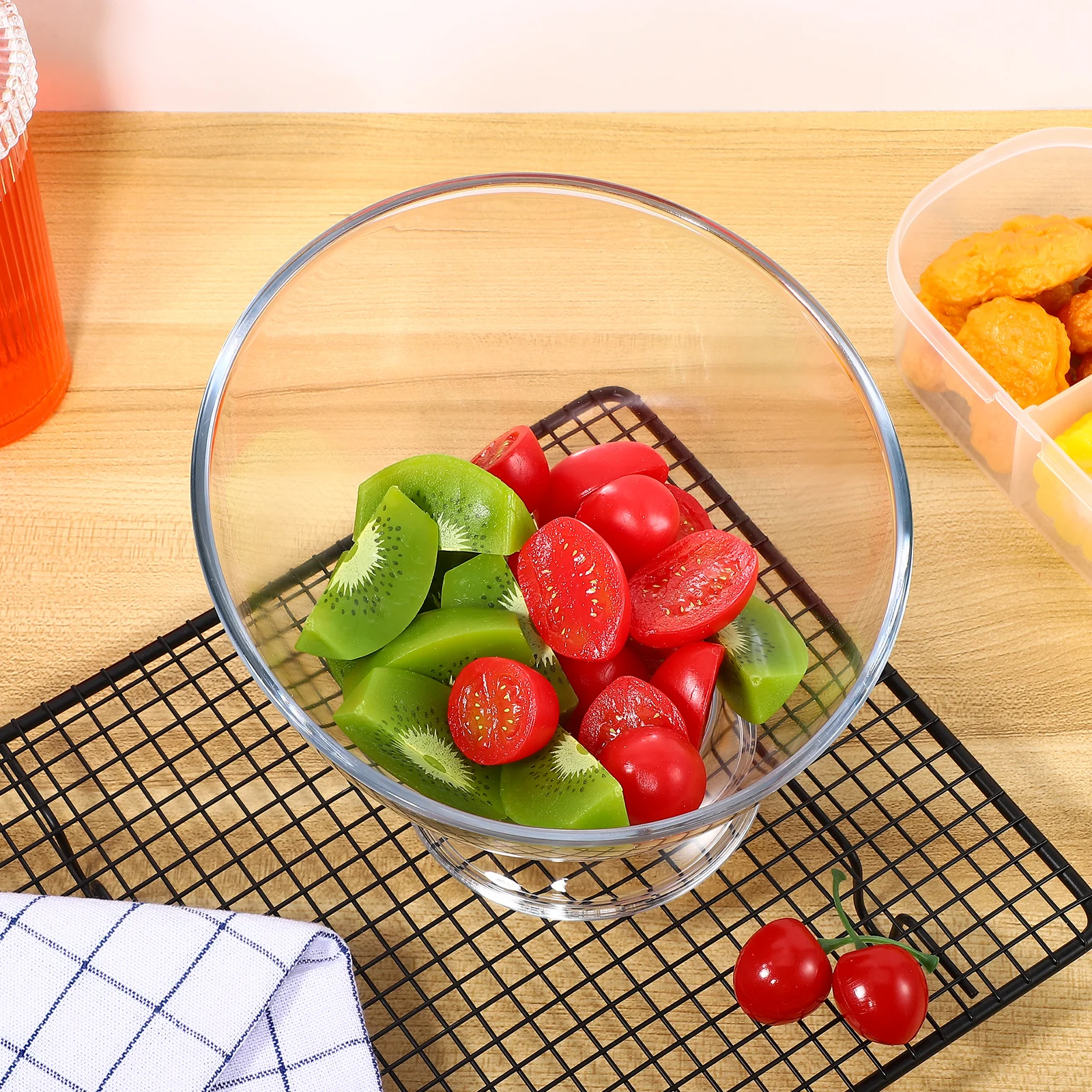 

Creative Transparent Fruit Bowl Multi-Function Ice Cream Dessert Trifle Bowls Household Delicate Pp Material Salad