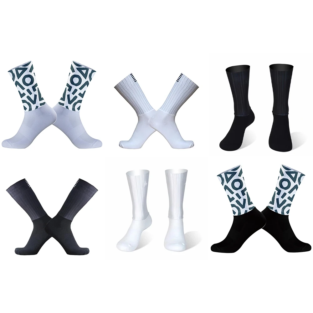 Seamless Anti Slip Cycling 2024 New Socks Road Bicycle Socks Outdoor Racing Bike Compression Sport Socks