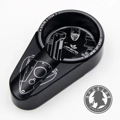 

Металлический портативный блок CIGAR ASHTRAY для индивидуального творчества, красный, черный, CIGAR ASHTRAY