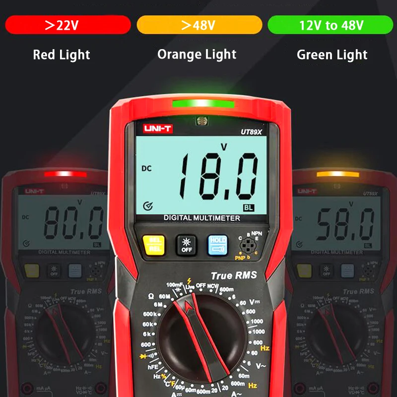 مقياس متعدد رقمي احترافي UNI-T UT890C UT89X UT89XD UT105 + UT107 + UT61B + UT61D + UT61E + الفولتميتر مقياس التيار الكهربائي