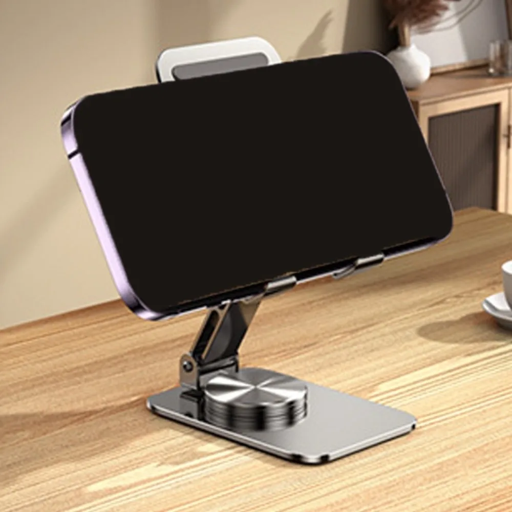 360 ° Rotating Adjustable Phone Holder Metal Adjustable Mobile Phone Holder Stand Folding Portable Table Cell Phone Stand