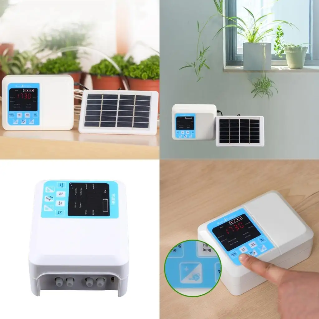 1Set Automatic Irrigation System Intelligent Water Timer Solar Powered Watering high quality