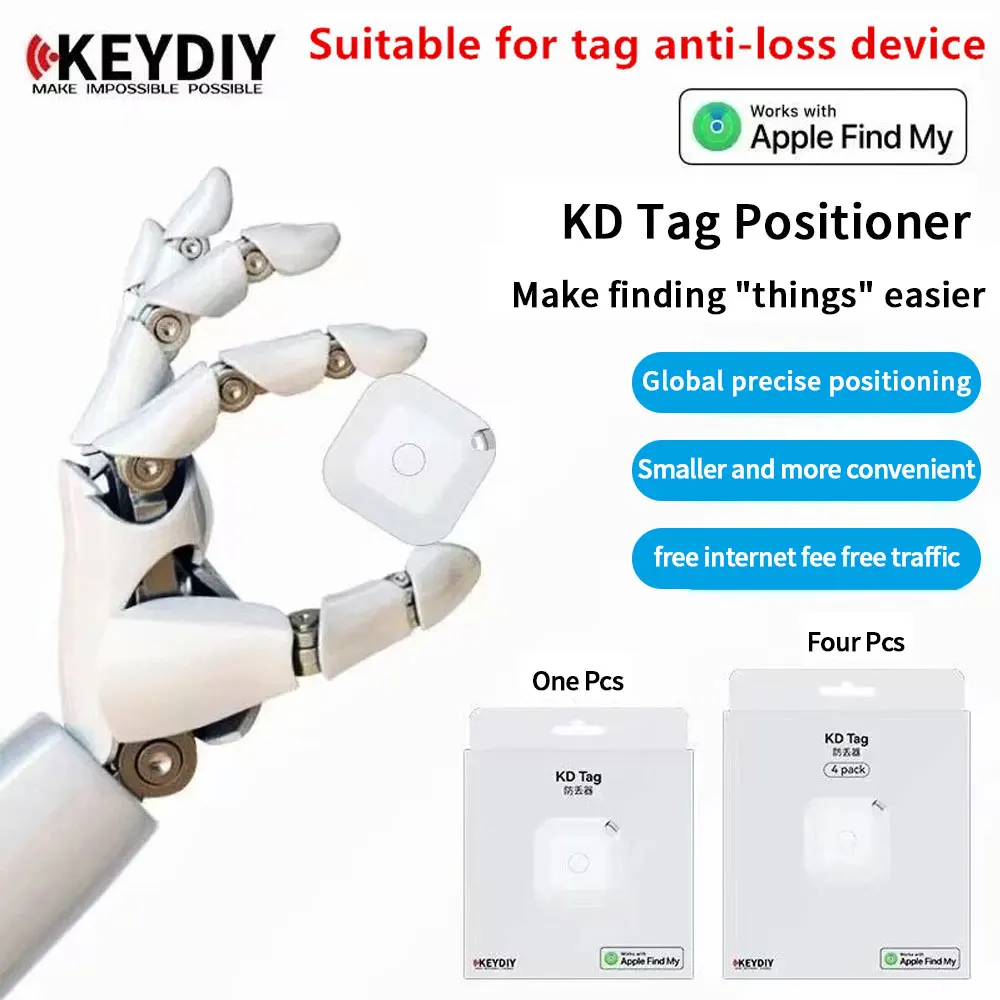 KEYDIY KD Tag Positioner Bluetooth for Tag Anti-loss Device Anti-loss Elf Positioning Tracker Dog Cat Pet Children Key Anti-lost