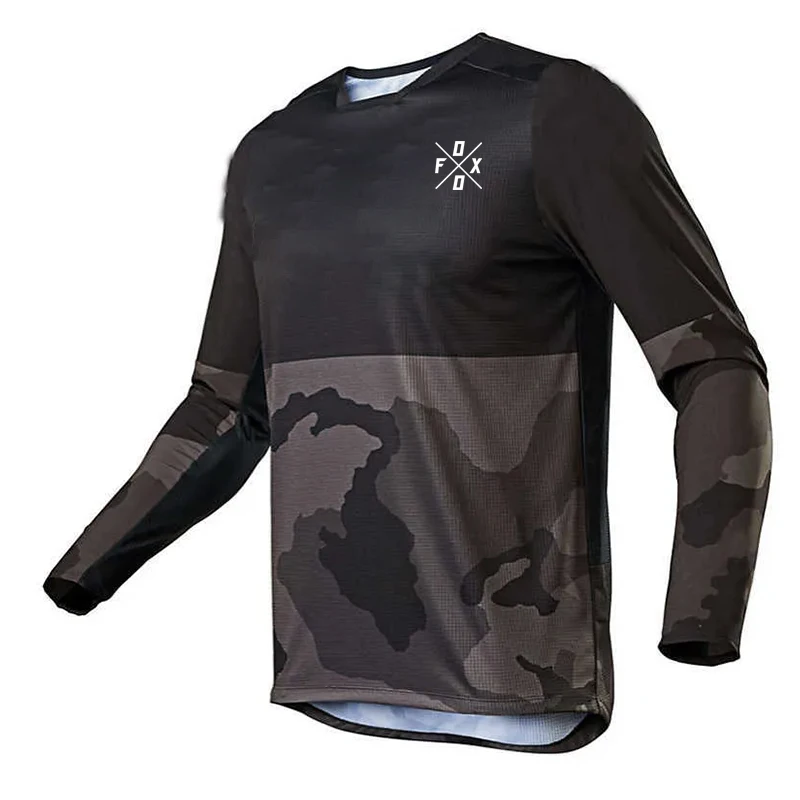 New summer FOXO motorcycle suit racing off-road mountain bike speed drop suit quick-drying breathable long sleeve