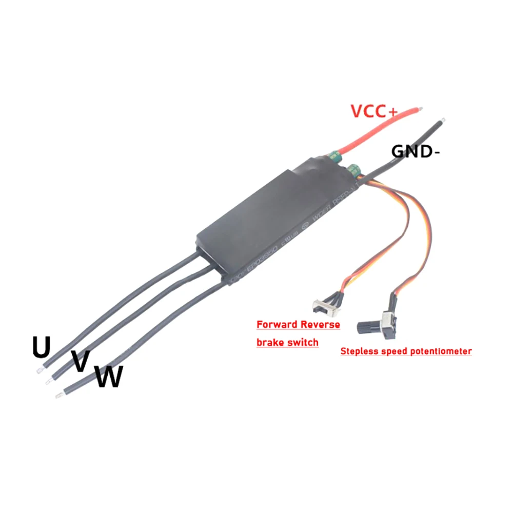 Imagem -05 - sem Escova Hall Controle Motor Drive Controller Forward Reverse Brake Switch ac dc 12v 24v 1000w 3phase 05v Plc de Alta Velocidade Bldc w