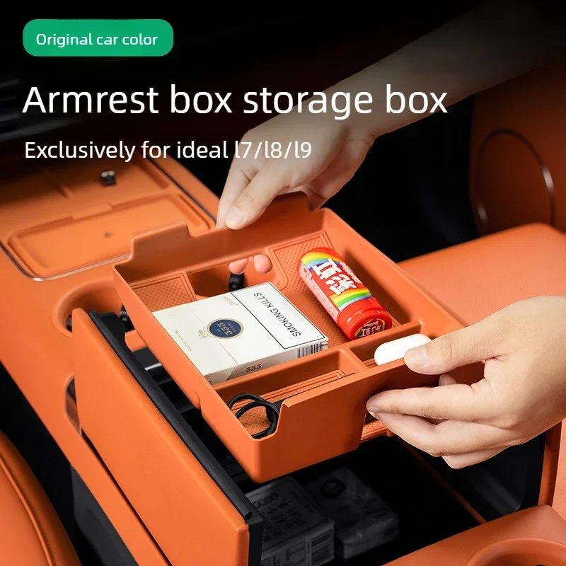 For Li Auto L6 L7 L8 L9 2022-2024 Car Armrest Box Storage Box Special Storage Container for Central Control Lower Storage Box