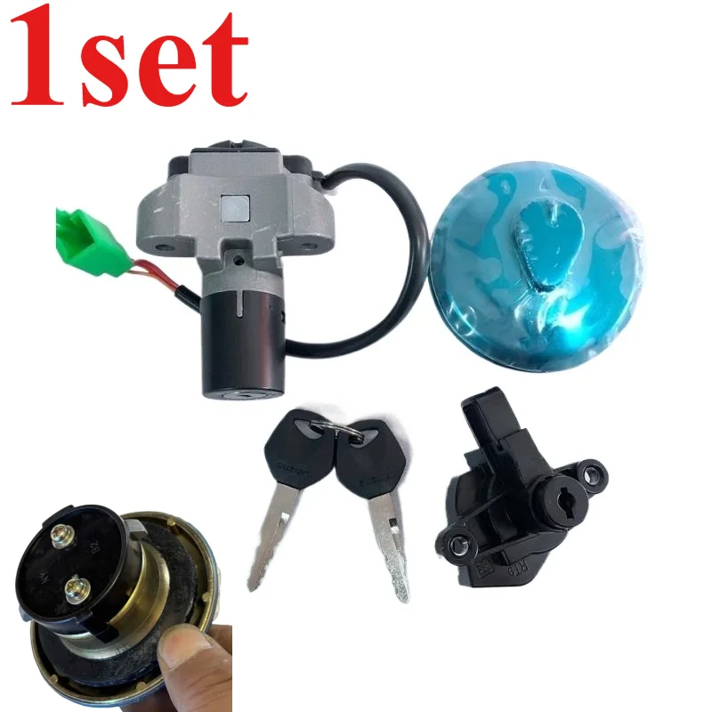 1set for Jincheng Motorcycle Accessories GX125 Set Lock Fuel Tank Cover Electric Door Lock SJ125-A/B Set Lock Full Vehicle
