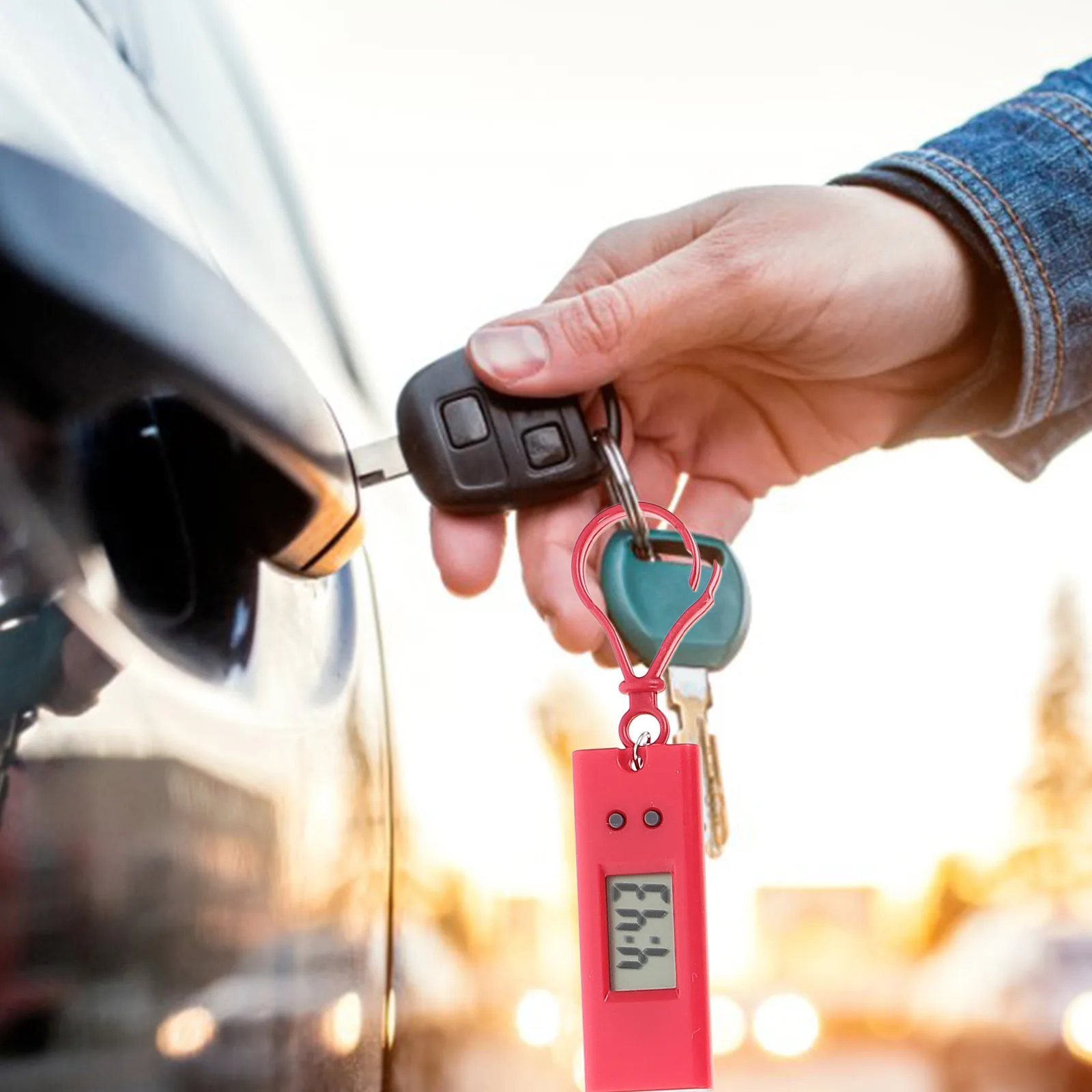 5pcs Electronic Watch Key Chain Pocket Watch Clip On Belt Loop Backpack Durable Premium Material Kids Adults Gift Simple Design