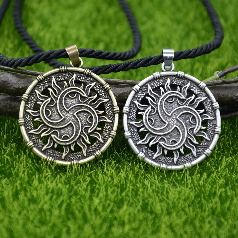 Nostalgia Slavic Rod Symbol Pendant Pagan Jewelry Amulet Ancient Occult Talisman Norse Men Necklace