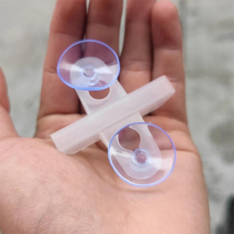 2Pcs Aquarium Fish Tank Partition Plate Isolation Clip Glass Clamp Suction Cup Breeding Separation Divider for Aquatic Pets view 5