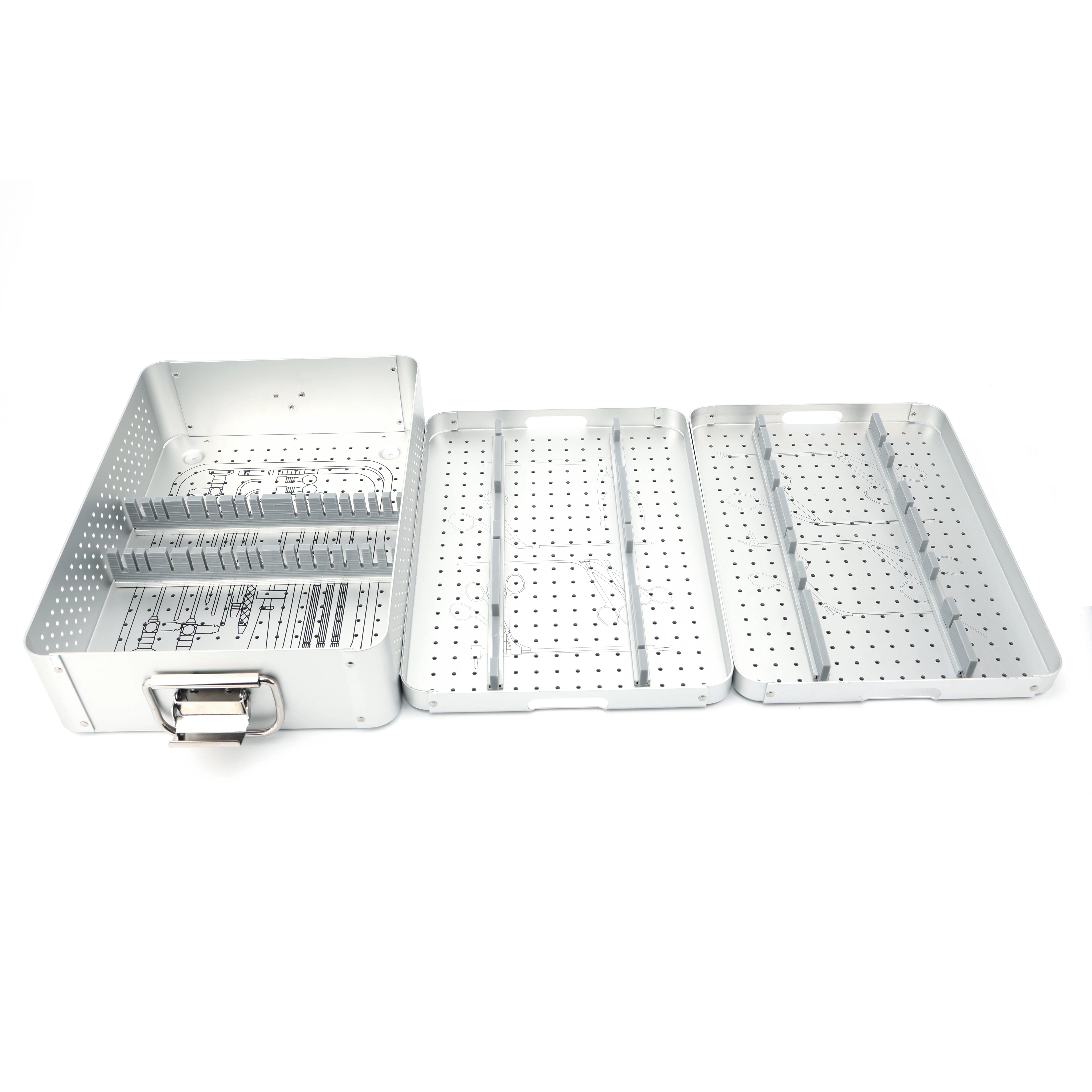 Manufacturing  Stainless Steel Arthroscopy Instruments Aluminum Sterilization Box, Arthroscopic Sterilization Box