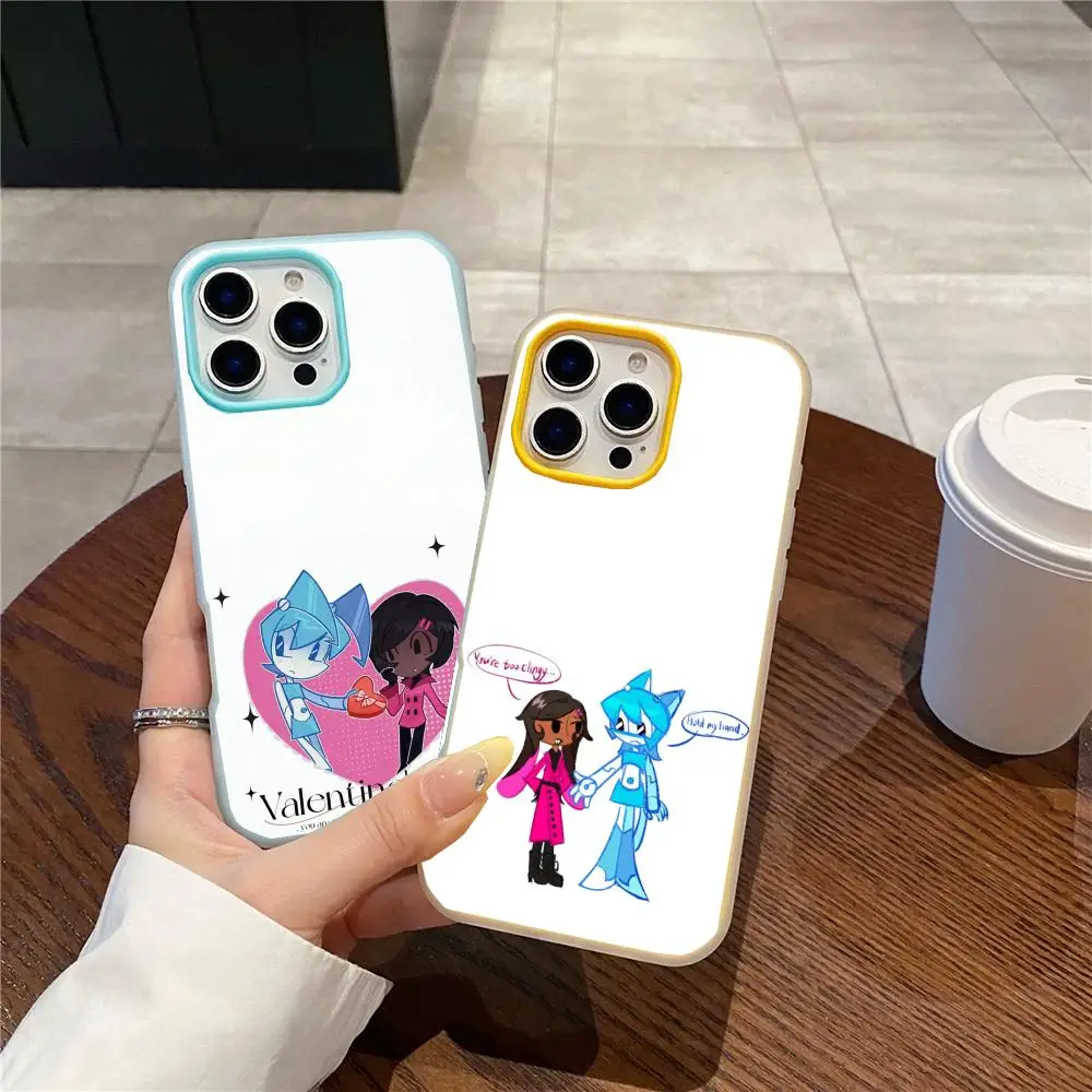 My Life as a Teenage Robot Phone Case Jelly Dual-Layer Shockproof Phone Case for iPhone 17 16 15 14 13 12ProMax