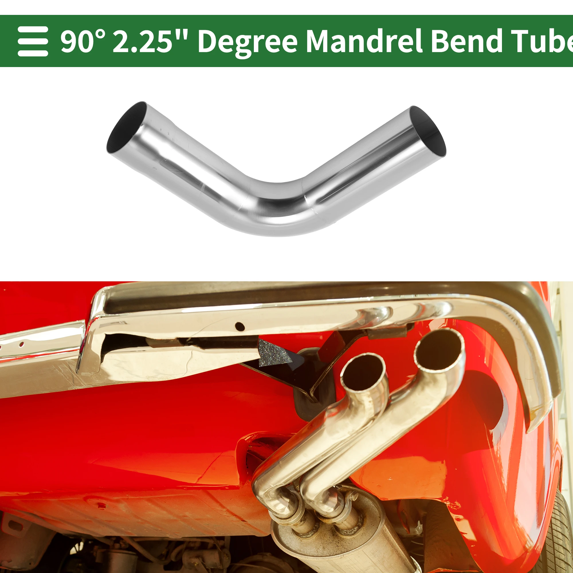 Uxcell 57/64/70/76/102/127mm OD 90 Degree Mandrel Bend Elbow Tube 200mm Length Exhaust Elbow Pipe Connection Fittings For Car